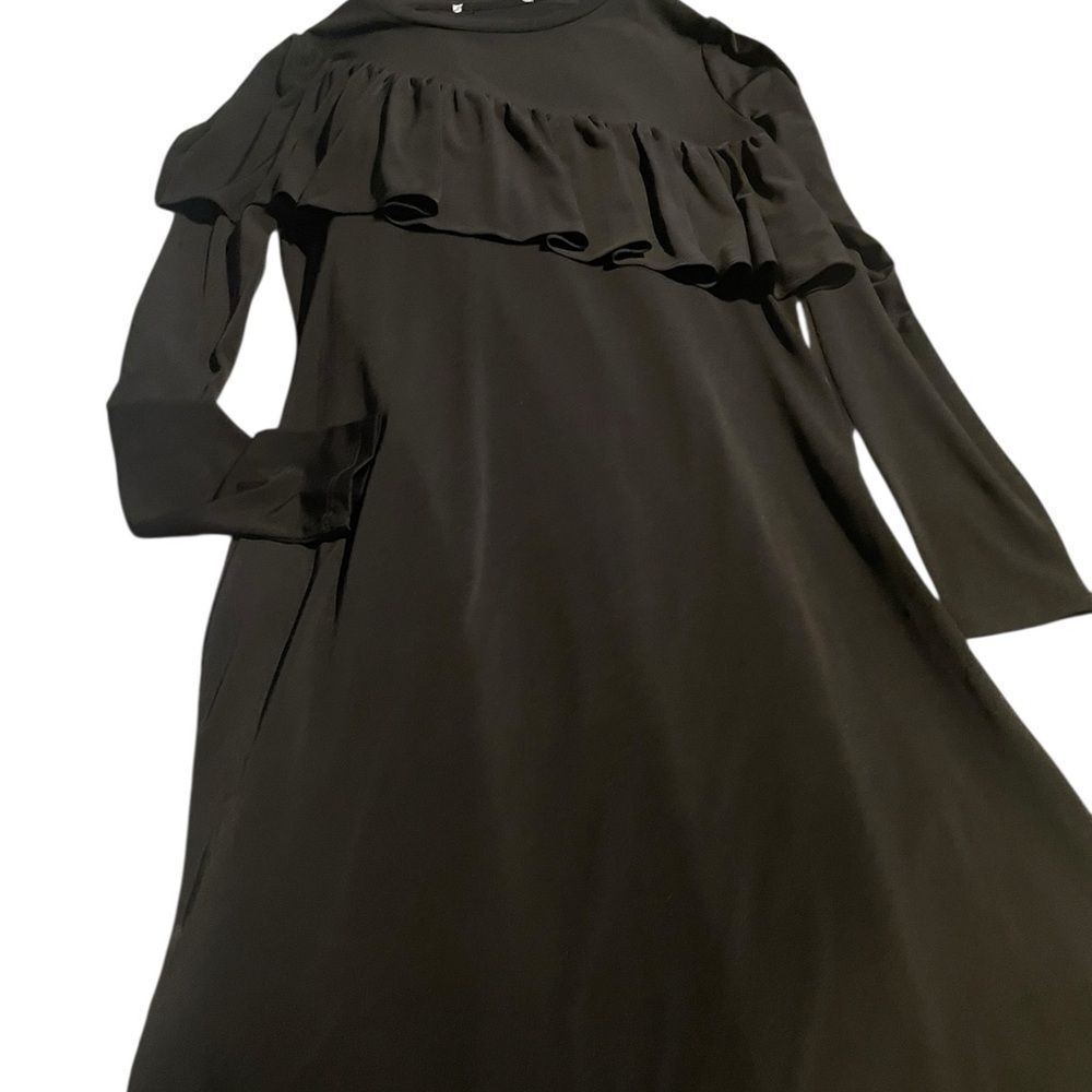 Michael Kors size small Elegant Black Ruffle Dress excellent condition